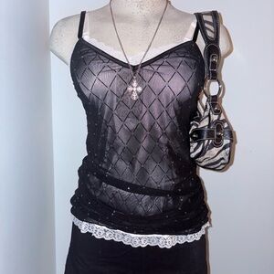 Black Sheer Camisole